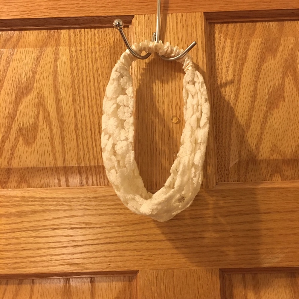 Cream floral headband